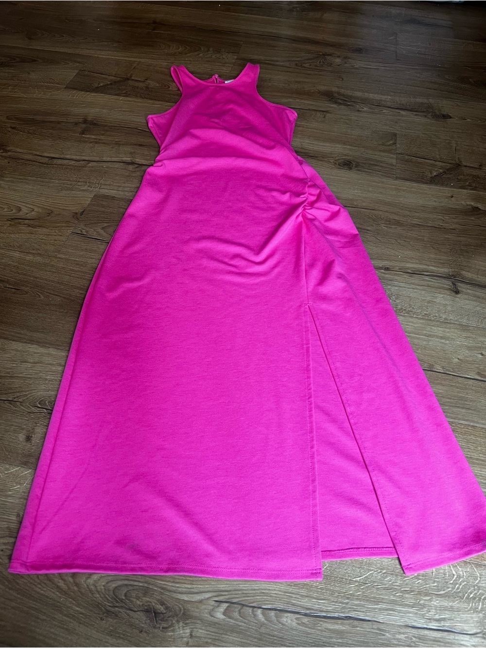 a new day Sleeveless Hot Pink Maxi Dress with Side Slit